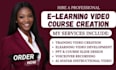 create elearning course video, PPT and animated explainer training video editing