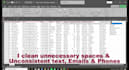 do excel data cleaning, formatting and deduplication
