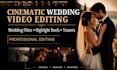 cinematic wedding video editing monteur video mariage wedding teaser highlights