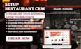 setup restaurant crm lightspeed toast pos opentable square clover cafe website