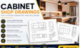 create detailed cabinet shop drawings for custom cabinetry and millwork