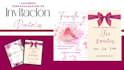 modern personalized event invitation design