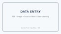 do excel data entry, accounting, bookkeeping and tally work