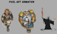 make nsfw pixel art character sprite sheet animation character sprite for game