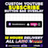 create a custom animated youtube subscribe button overlay