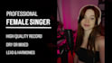 be your professional female vocalist, singer
