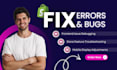 fix shopify bugs, theme errors, CSS js and liquid issues fast