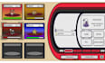 create custom pokémon game UI design, hud, battle screen and background scene