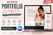 design canva ugc portfolio landing pages canva website portfolio website