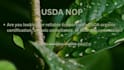 do usda organic certification documentation