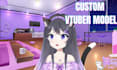 create custom high quality 3d vtuber model, vrchat avatar and vroid character