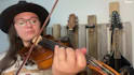 record professional fiddle tracks in my home studio