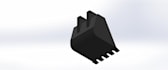 create professional jcb bucket 3d designs