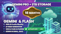 provide google gemini pro, 2tb cloud storage for 18 months