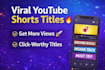 create viral youtube titles and hashtags