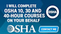 osha 10, 30 and 40 hour courses