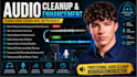do forensic audio clean up, detect background voice noise removal voice analysis