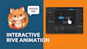 create interactive rive mascot animations for apps and websites