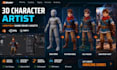 create basic custom low poly 3d models low poly illustration with rig animation