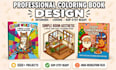 create coloring book pages and book cover for amazon KDP