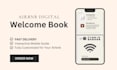 design a modern interactive welcome book or digital guest guide for your