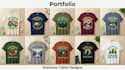 design custom retro vintage t shirt and vector graphics