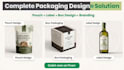 design premium product packaging and label with modern branding
