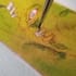craft  custom handbound artisan notebook with painted cover