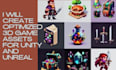 create optimized 3d game assets for unity and unreal