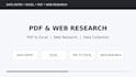 do data entry, excel, PDF to excel, web research and copy paste