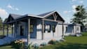 design 3d house exterior facade modelling and rendering