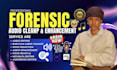 do forensic audio cleanup, enhancement, detect background noise, audio turning