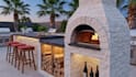 design outdoor kitchen BBQ patio with photorealistic 3d rendering