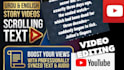 create scrolling text video and audio stories for your youtube channel insta etc