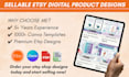 etsy shop banner logo and listing mockups for branding