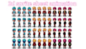 create pixel art sprite sheet animation for 2d game characters and top down game
