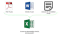 convert PDF, word and scanned files to excel