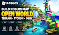 build roblox map open world terrain tycoon obby lobby tower low poly map vormac