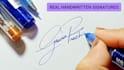 design a real handwritten signature logo or autograph with a video tutorial