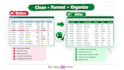 convert PDF to excel, clean data, and format your spreadsheet