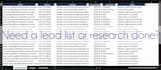 do web research, data collection and lead generation
