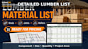 provide wood framing and lumber material takeoff