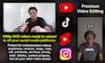 do professional video editing for youtube and social media