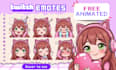 draw twitch emotes, chibi emotes, animated emotes, vtuber for stream