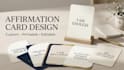 design custom affirmation cards, printable motivational cards design