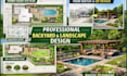 design landscape architect, backyard design, front yard design, architecture
