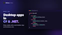 develop a windows desktop application in c sharp dotnet