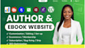 design author website,children book website, ebook website, author landing page