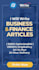 write SEO economics and  finance articles