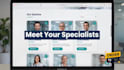 design a professional clinic, dentist, or medical website